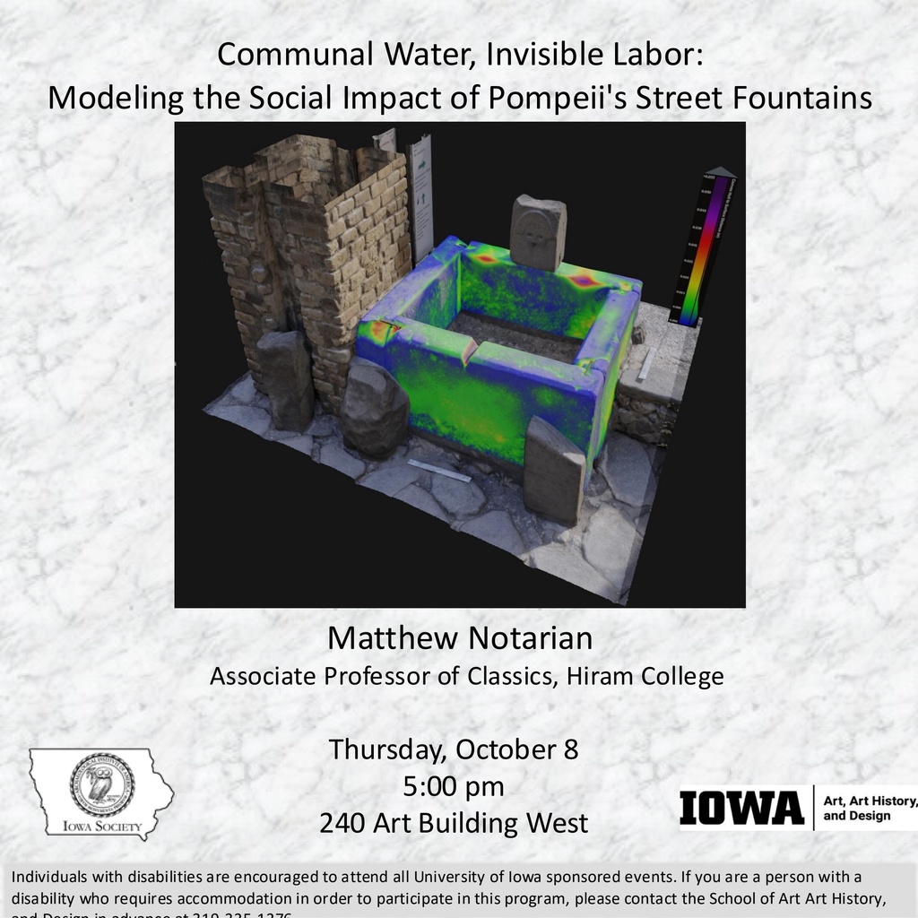 Communal Water, Invisible Labor: Modeling the Social Impact of Pompeii's Street Fountains promotional image